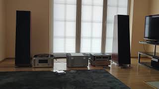 Plinius SA Reference Accuphase c250 Audio Research CD75 Thiel CS 6 [upl. by Stella452]