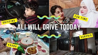 Punjabi Family Vlog  Ali Will Drive Today  Punjabi Vlogger [upl. by Cacilie]