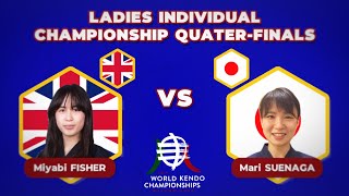 19th World Kendo Championships Ladies Individual Quarter Finals [upl. by Meean]