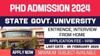 New PhD Admission Application 2024  Bharathidasan University  A State University NAAC accredited [upl. by Sheley]