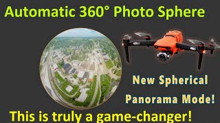 New Panorama Mode for the Autel Evo 2 Pro Drone  How to Create a 360° Interactive Photo Sphere [upl. by Eerolam405]