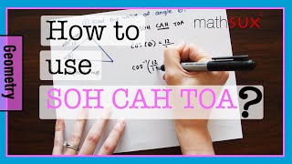 How to use SOH CAH TOA [upl. by Nylram]