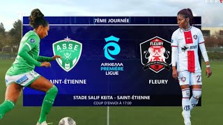 St Etienne vs Flery D1arkema live Amandine vs Batcheba duel Grenadière [upl. by Akenat787]