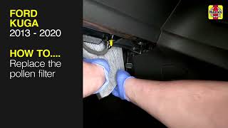 How to replace the pollen filter on the Ford Kuga 2013 to 2020 [upl. by Powers]