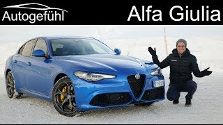 Alfa Giulia Veloce FULL REVIEW 280 hp petrol and new updates  Autogefühl [upl. by Kessia]