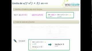 Calculer la limite dune fonction composée 23 [upl. by Neggem746]