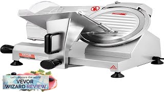 VEVOR Commercial Meat Slicer 200W Electric Deli Food Slicer 350400RPM Meat Slicer Review [upl. by Ydnahs]