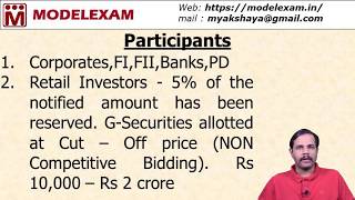 Government Securities Market  Participants [upl. by Mcgaw475]