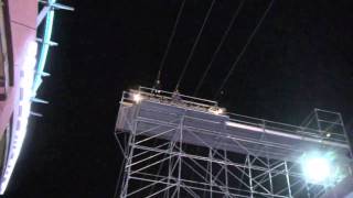 Zipline at Fremont Street Experience Vegas [upl. by Hemphill633]