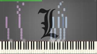 How to play Ls Theme Death Note Piano Tutorial  Synthesia [upl. by Anitsrhc]