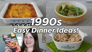 1990s EASY DINNER IDEAS  Pantry Cooking Ideas from Betty Crocker [upl. by Farro]