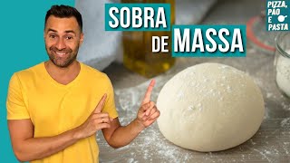 Sobra de massa de pizza  O que eu faço [upl. by Yeltnerb]