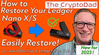 Easily Restore Your Ledger Nano SX Wallet Recovery 24word Backup amp Ledger Live Guide [upl. by Yoko519]