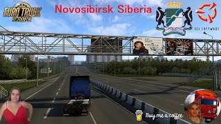 Euro Truck Simulator 2 152 Delivery to Novosibirsk Russia TransSiberian Truckway  DLCs amp Mods [upl. by Tloh]