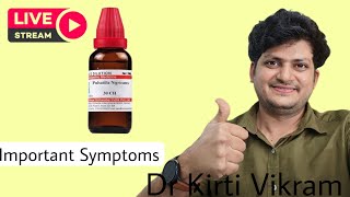 Live DRKirti Vikram  Homeopathic Medicine Pulsatilla Important Symptoms  Episode 1758 11222 [upl. by Mullac465]