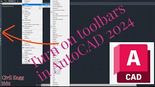 🛠️ Customizing Toolbars in AutoCAD 2024 Personalize Your Workspace 🎨 [upl. by Firestone]