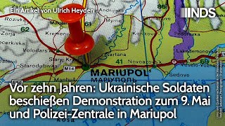 Vor 10 Jahren Ukrainische Soldaten beschießen Demonstration z 9Mai amp PolizeiZentrale in Mariupol [upl. by Toomin403]