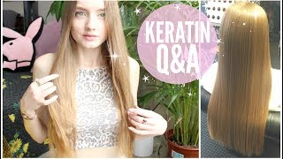 Brazilian Keratin Permenant Straightening QampA  FAQ ♡ [upl. by Eirol636]