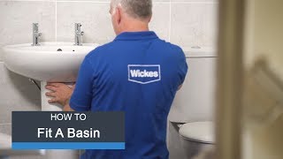 Wickes How To Fit a Basin amp Taps [upl. by Borg]