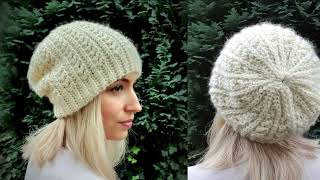 How to Crochet the BEX HAT a knit look crochet hat  My Hobby is Crochet [upl. by Gabriello]