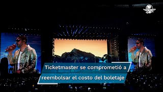 Ticketmaster pagará 120 del “costo total” del boleto de Bad Bunny a personas afectadas [upl. by Einafit]