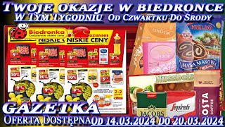 Biedronka Nowa Gazetka Promocyjna Od Czwartku 14032024 W Tym Tygodniu Twoje Okazje w Biedronce [upl. by Sussman450]