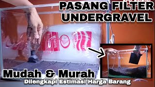 Cara Pasang Filter Undergravel dengan Aerator untuk Aquarium 40 cm dan berapa biayanya [upl. by Birgit359]