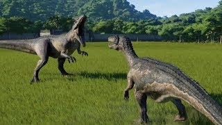 Allosaurus VS Baryonyx  Jurassic World Evolution [upl. by Innos]