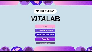 VitaLAB Clinical System  HIS lab Final Requirement [upl. by Shirah90]