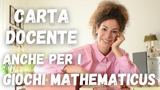 I giochi mathematicus sono acquistabili con la carta del docente [upl. by Apfel986]