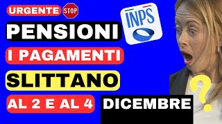 🔴PAGAMENTO PENSIONI DICEMBRE 2023 👉INPS CAMBIA LE DATE ma per poco [upl. by Atirehc]