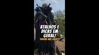 teclas de atalhos e dicas do throne and liberty [upl. by Zandt]