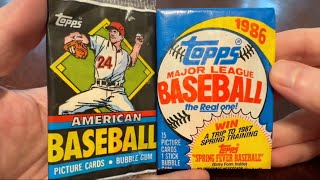 HOFer DOUBLEHEADER 1988 Topps American amp 1986 Topps baseballmemorabilia openingpacks [upl. by Llibyc]