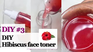 how to make face toner with Hibiscus for skin brightening DIY 3 prime side [upl. by Ardnwahs]