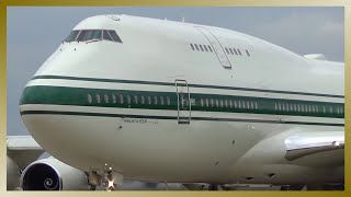 ✈️ STUNNING Departure of SAUDI ARABIAN VIP Boeing 747 from Hamburg Airport ✈️ [upl. by Ful831]