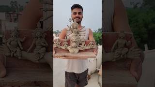 🌺New style Maa Durga murti making with clay 2024 shorts navratrispecial trending [upl. by Kaslik]