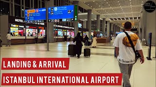 Istanbul International Airport Landing and Arrival First time Experience [upl. by Kielty]