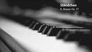 quotStändchenquot  R Strauss Op17 Piano Accompaniment [upl. by Nuahsyar]