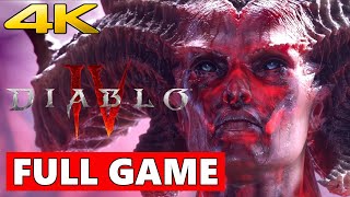 Diablo 4 Full Walkthrough Gameplay  No Commentary 4K PC Longplay [upl. by Jacynth]