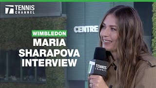 Maria Sharapova on friendship with Serena Williams dinner with Iga amp Naomi  2024 Wimbledon [upl. by Eilhsa999]