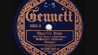 Loren McMurrays California Thumpers  Haunting Blues  1922 [upl. by Peterman622]