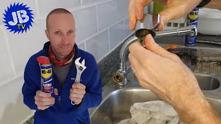 How to fix a stiff and squeaky kitchen tap  Tap gland removal and easy fix [upl. by Ataymik268]