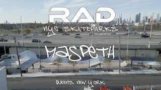 RAD NYC SKATEPARKS  MASPETH SKATE PARK  QUEENS NY [upl. by Oiliruam]