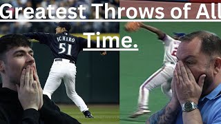 Top 10 Outfield throws in MLB History British Father and Son React [upl. by Nunes]