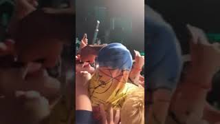 KSI Jumps Into The Crowd During His Show [upl. by Ayatnwahs]