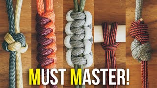 5 Knots Every Paracordist MUST MASTER  Beginner Knots You Need To Know [upl. by Sholley143]