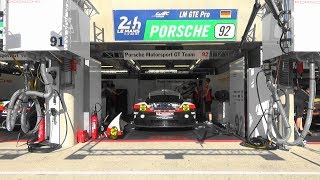 Porsche 911 GT3 RSR 991 Pit  92  24 Hours of Le Mans 2017 [upl. by Xuaeb]