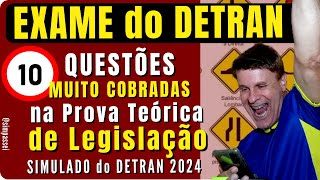 Simulado do DETRAN 2024 Questões da Prova teórica do DETRAN Exame legislação de trânsito [upl. by Charleton]