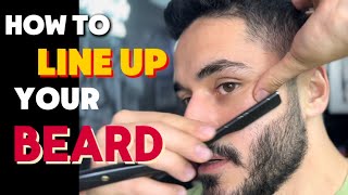 How to line up your beard with a straight razor [upl. by Suoicul824]