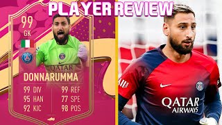 THE BEST 🧤 99 FUTTIES DONNARUMMA PLAYER REVIEW FIFA 23 ULTIMATE TEAM [upl. by Ashton]